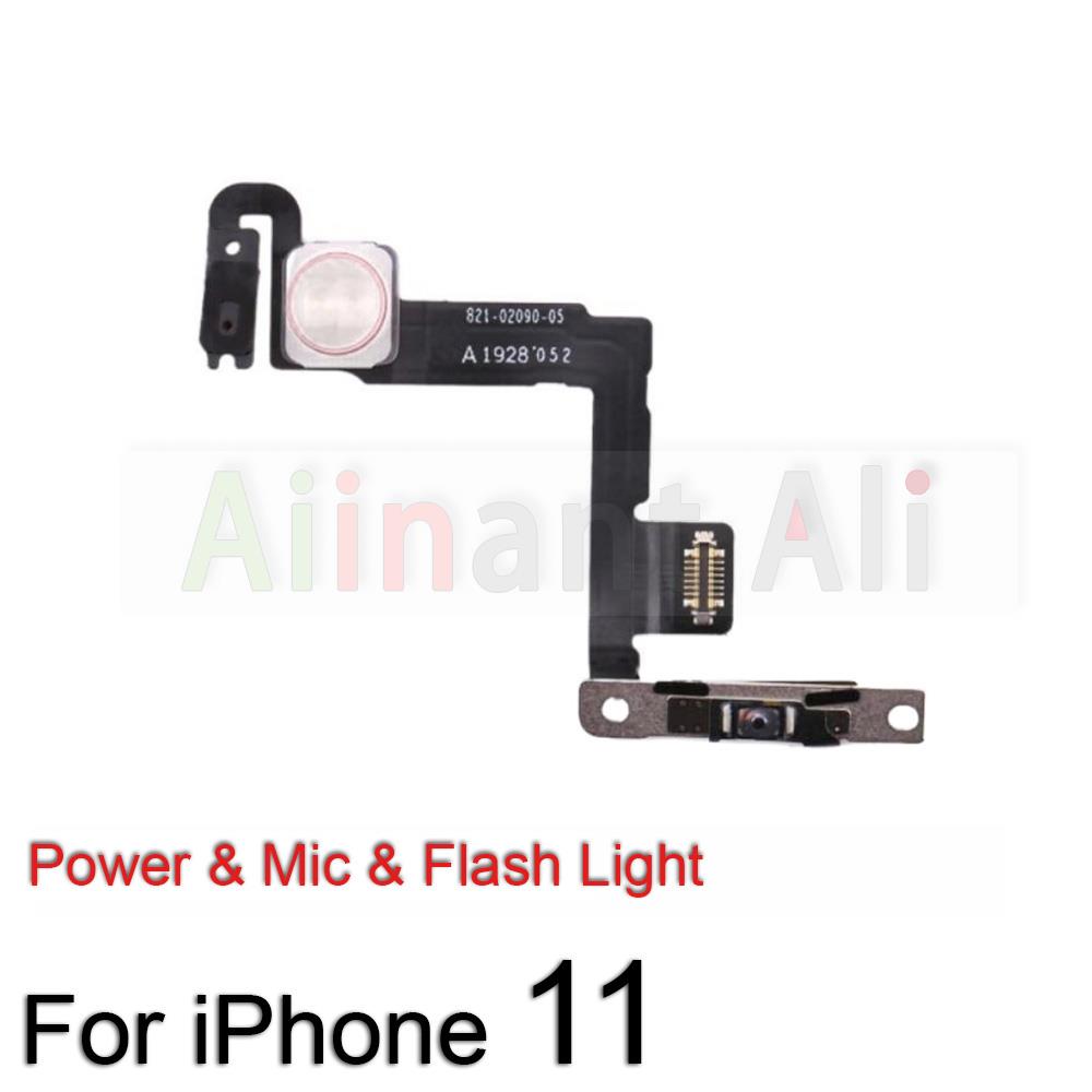 Originele Power Volume Knoppen Mute Draadloze Opladen Flash Licht Macht Flex Kabel Voor Iphone 11 Pro 11Pro Max Reparatie Onderdelen: For iPhone 11 Power