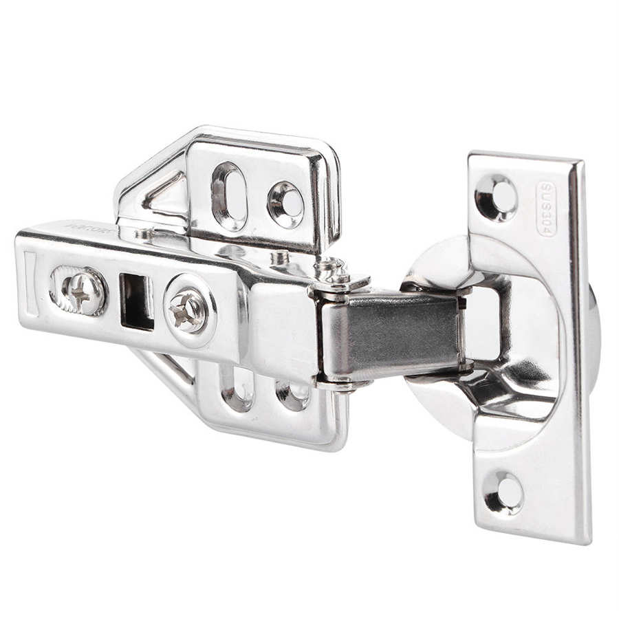 304 Stainless Steel Hydraulic Damping Door Hinge Hardware Fittings for Closet Cabinet Wardrobe Hydraulic Hinge