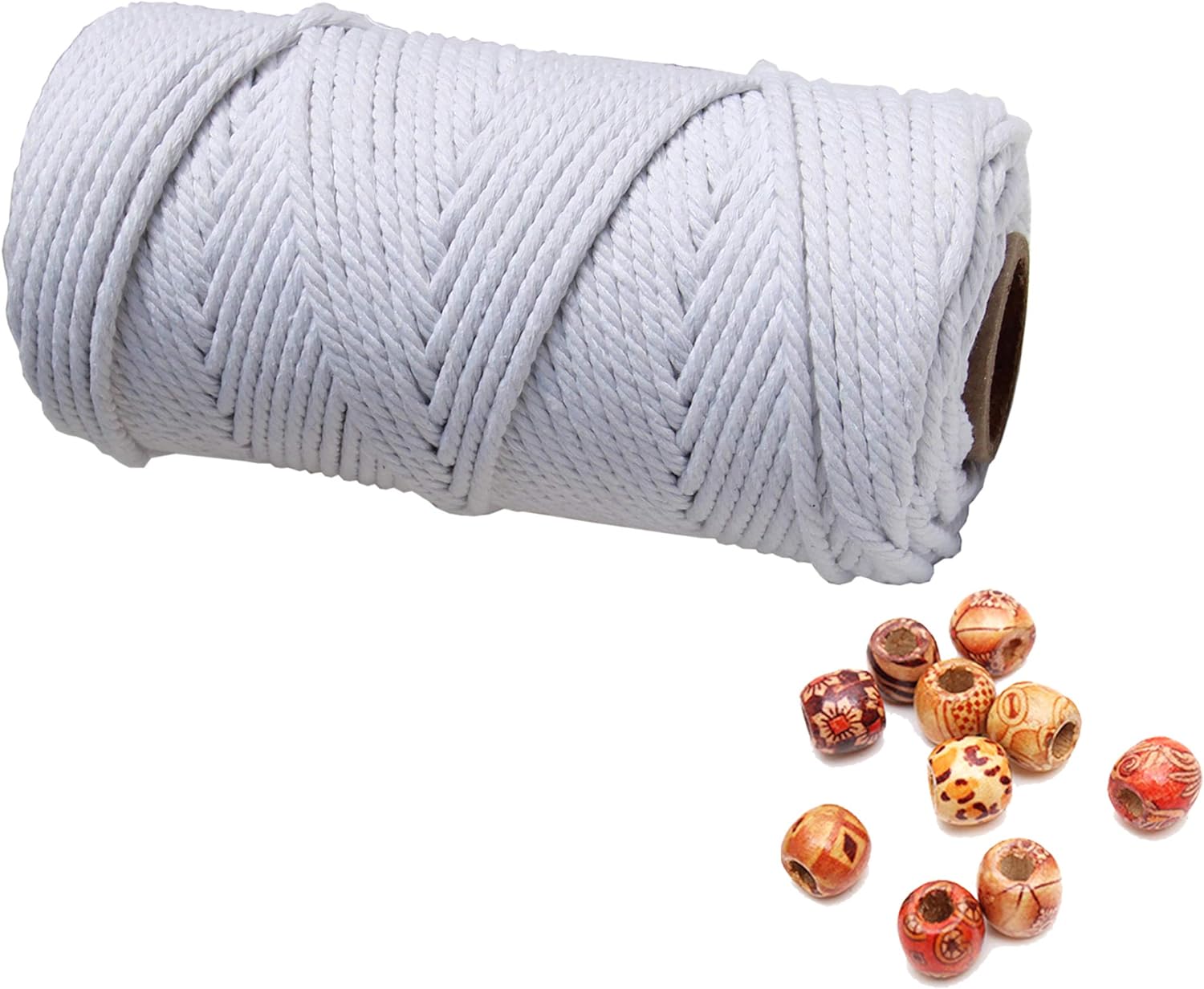 4 mm natuurlijk katoenen macrame touw macrame katoenen koord voor muuropknoping plantenhangers ambachten cadeauverpakking en bruiloftsdecoraties