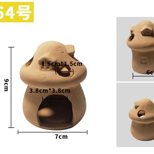 Akwarium mini ceramiczne zbiorniki ryby krewetki dom gniazdo tarło hodowla jaskinia glina garnki ozdoba robić akwarium ozdoby ozdoby: 64