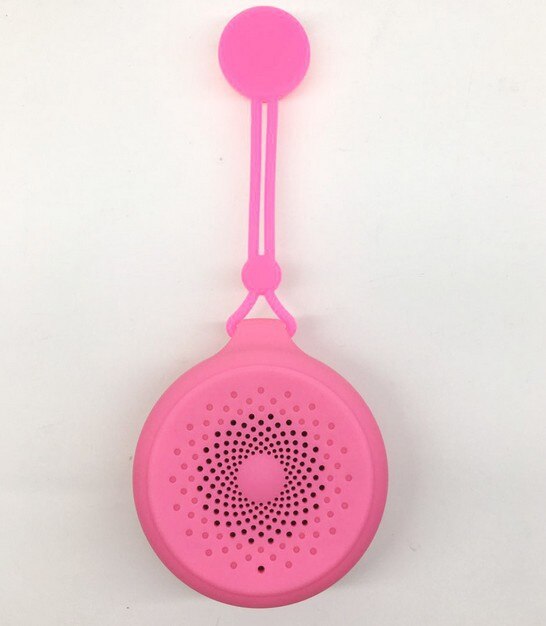 portable IPX6 Waterproof Speaker with Bass Outdoor Wireless Bluetooth 4 0 Stereo Speaker with Mic Shock: pink