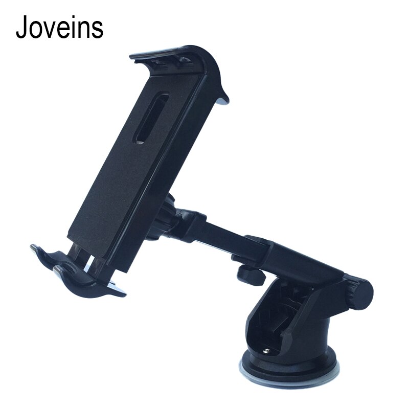 Forrude bil mount tablet holder instrumentbræt base stand til ipad 2 3 4 air 2 mini telefon beslag til iphone  x 4-10.5 tommer tablet: Sort