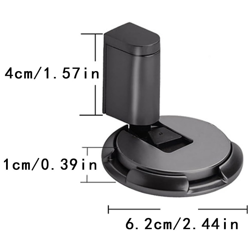 Heavy Duty Magnetic Door Stopper Zinc Alloy Mechanical Doorstop Adjustable Door Holder Non-punch Sticker Furniture Door Hardware
