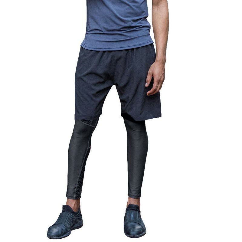 Oeak hommes Leggings de Compression en cours d'exécution serré sport Jogging pantalon sport séchage rapide Leggings Fitness pantalon hommes entraînement bas