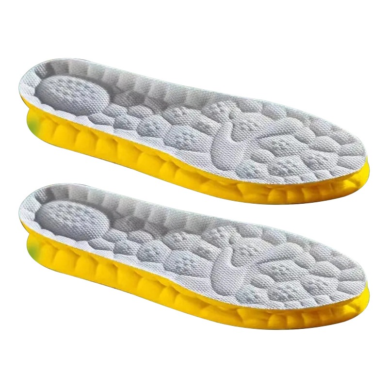 New sports insoles for shoes, men's and women's, memory foam insole, soft mesh, breathable, deodorant, running shoe pad, orthopedic insole cushion: Beige / 1