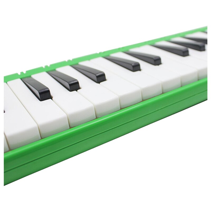 Irin 37 melodica tangenter melodiskt musikinstrument med bärväska för studenter nybörjare barn grön