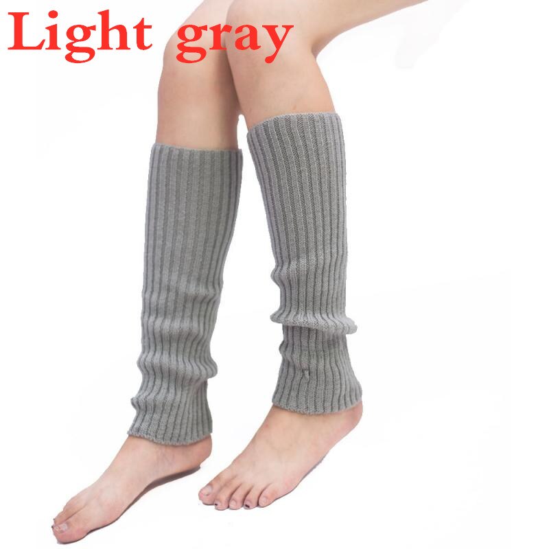 Femmes solide couleur bonbon tricot jambières femmes chaussettes Style ample botte genou haute botte bas Leggings bottes quotidien: 07