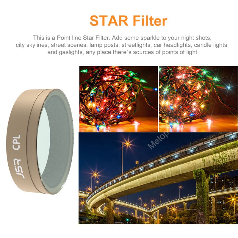 Osmo action filter  nd 4 8 16 32/ cpl/uv/star optische glazen lensfilterset voor dji osmo action sport camera-lenzen accessoires