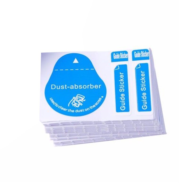 Protector de pantalla para tableta y teléfono móvil, guía de absorción de polvo, pegatina de despolvo, lote de 200X