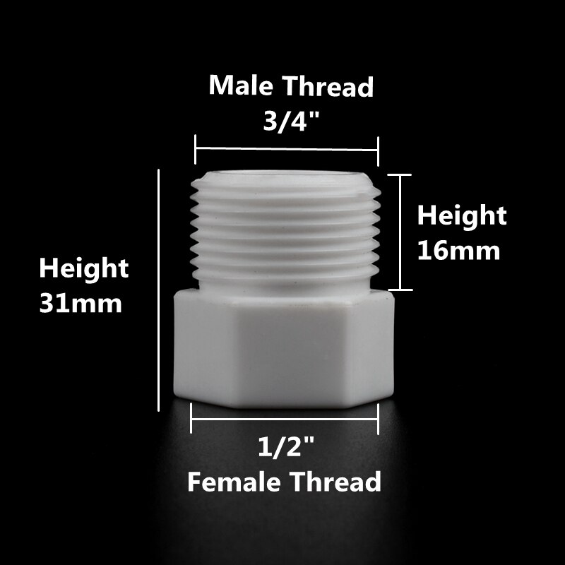 2-5pcs/lot 1/2" 3/4" Female Thread Reducer Joint Bushing Joint Garden Irrigation Fittings Water Pipe Connector Repair Tool