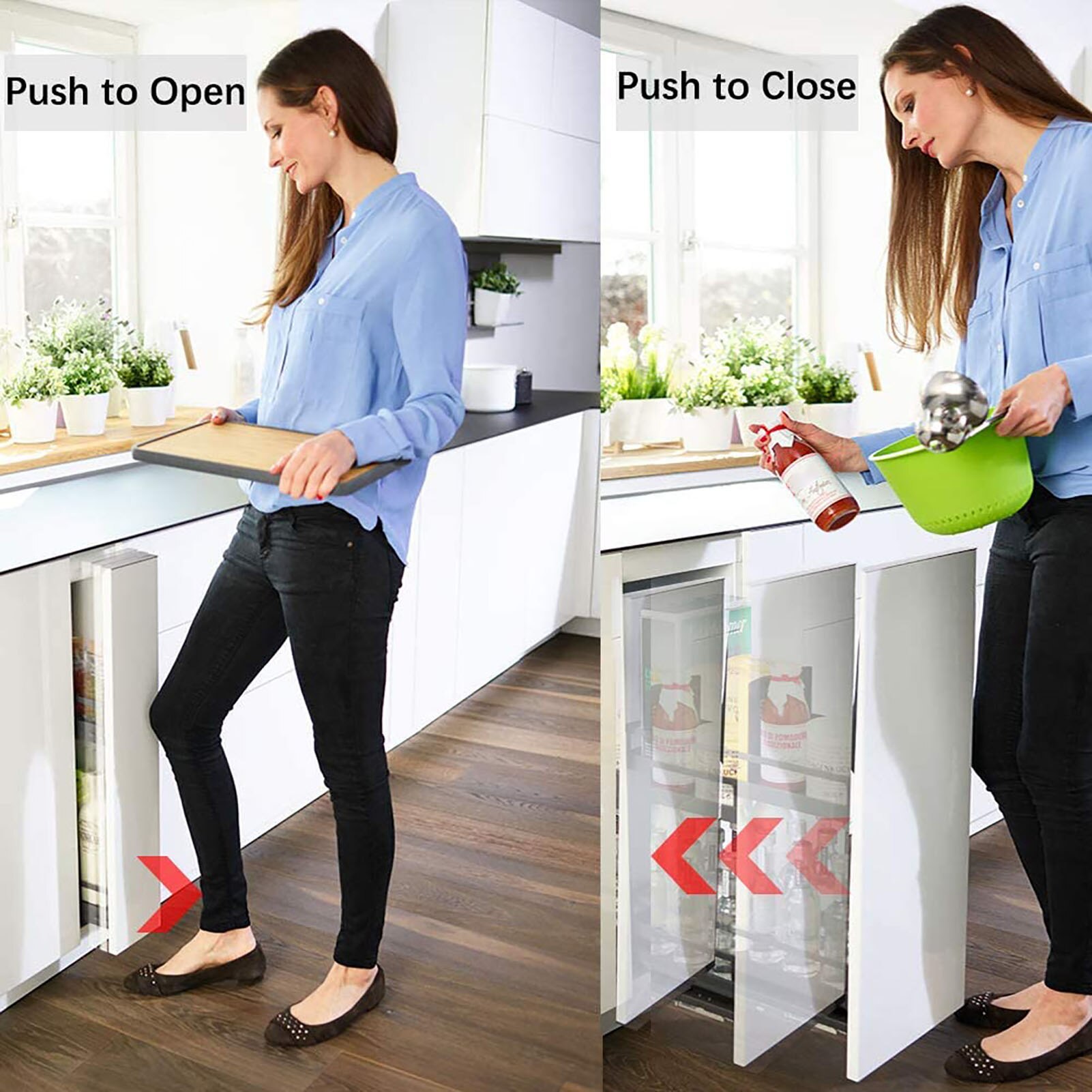 Onzichtbare Self-Elastische Rebounder Magnetische Kabinet Grote Deur Push Release Klink Push To Open Magnetische Deur Lade Kast Vangst