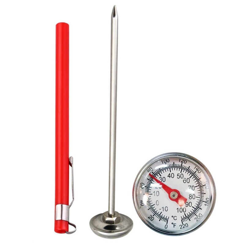 Mechanical Meat Milk Thermometer Kitchen Stainless Steel Probe Food Thermometer Y5LF