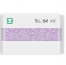 Xiaomi bijgewerkte zsh polyegiene antibacteriële handdoek jonge serie 100%  katoenen handdoeken 5 kleuren absorberende badhanddoek  h30: Paarse 1 pc handdoek