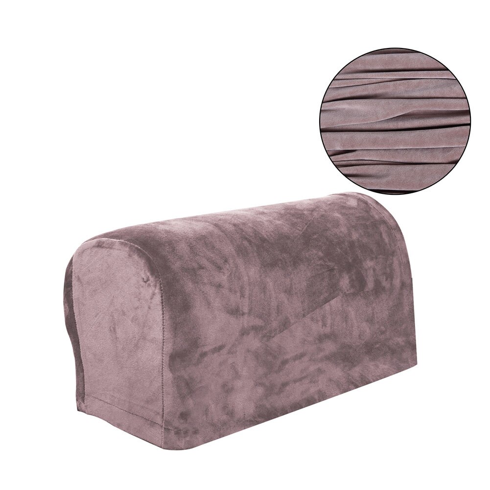 1 par stue sofa armlæn betræk møbelbeskytter til sofa stol moderne hjem støvtæt slidstærk elastisk stretch: Khaki