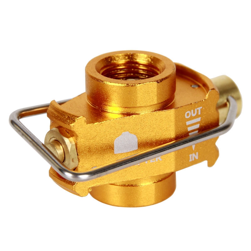 Outdoor camping stove tank Gas Refill Adapter MAPP/Isobutane/Butane mutual charge Gas Adapter Gas Spray Refill Filling Adapter: PURPLE