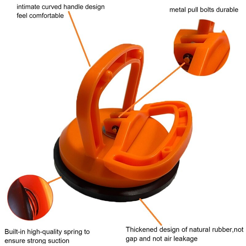 Draagbare Glas Sucker Keramische Tegel Zuignap Rubber Zuignap Vacuüm Sterke Zuigkracht Auto Deuk Remover Grootste Attractie 70Kg