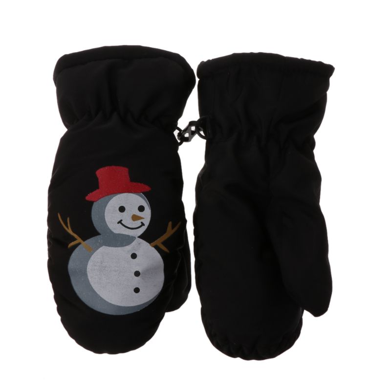 Kinder Winter Warme Ski Handschuhe Jungen Mädchen Sport Wasserdicht Winddicht Nicht-slip Schnee Fäustlinge Erweiterte Handgelenk Skifahren Handschuhe 72XC