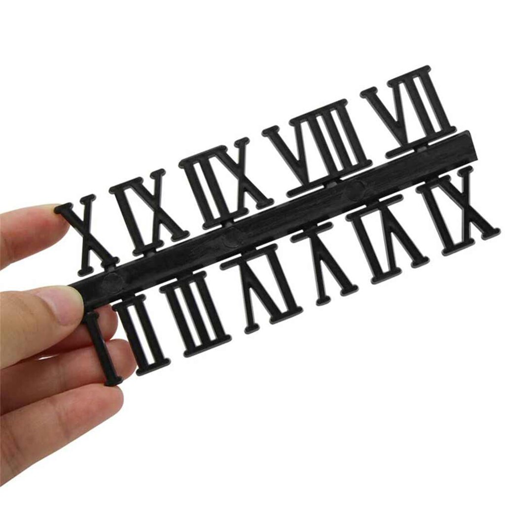 Juego de números de reloj de 0 a 9, números romanos árabes, dígitos para Kits de reloj de pared DIY, piezas de repuesto de reparación (sin reloj)