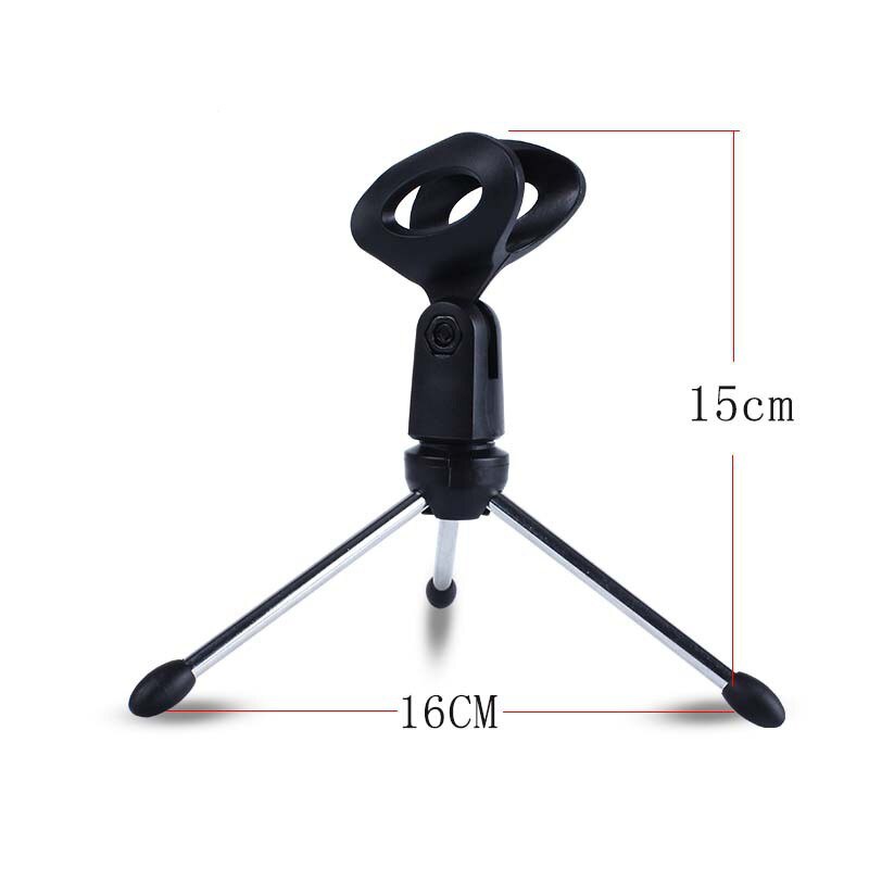 Mic Stand Bracket Desktop Adjustable Microphones Tripods Holder Mini Portable Desk Table Tops Microphone Tripod