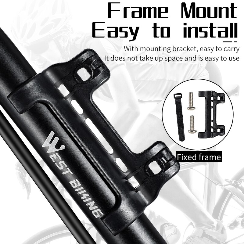 Portable Mountain Bike Pump Mini Bike Tire Air Inflator With Hose For Schrader Valve MTB Road Bicycle Pump Lightweight