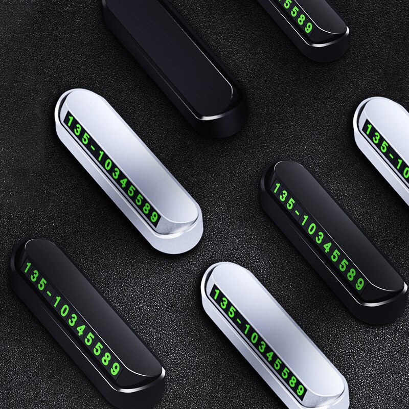 Carte de stationnement temporaire de voiture, plaque de numéro de téléphone, aimant de téléphone, numéro à rabat de voiture, accessoire automatique, accessoires de stationnement de voiture