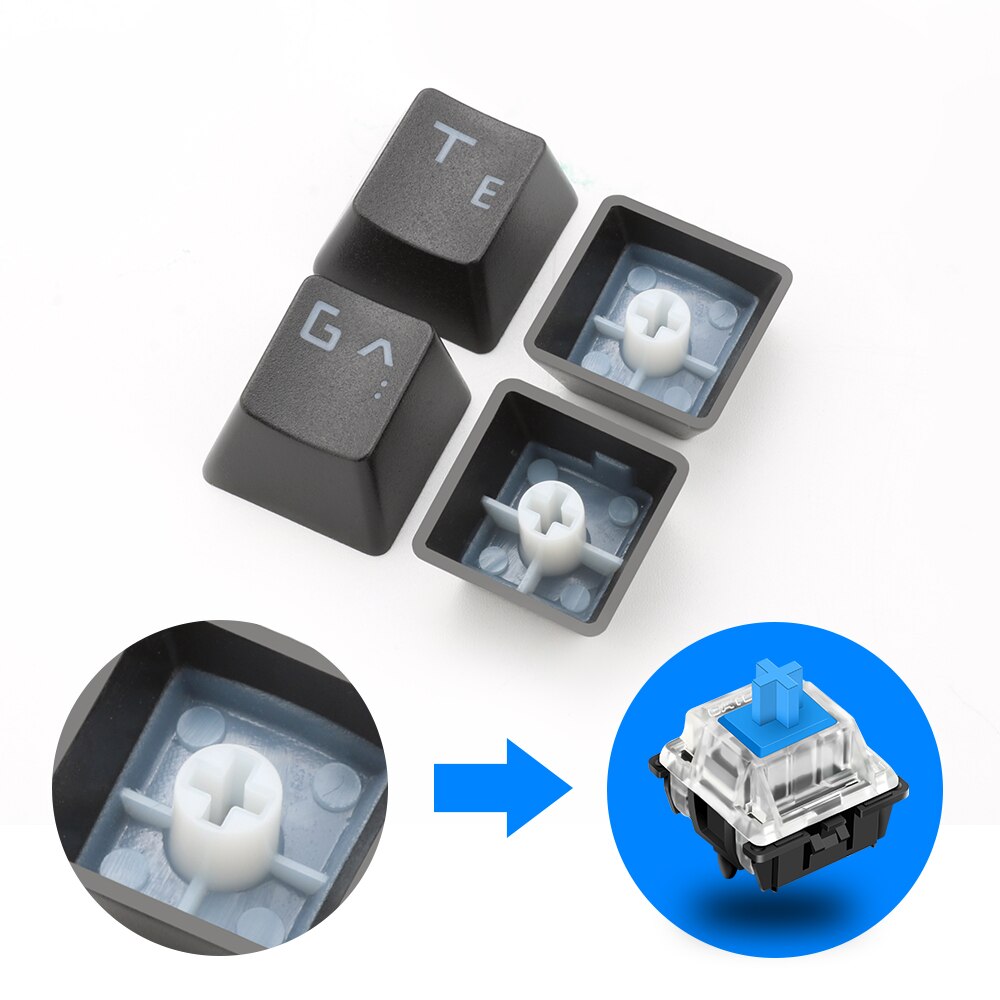 Redragon 87 Russian Key caps for mechanical keyboard key caps For Cherry MX style mechanical keyboard Including key-puller
