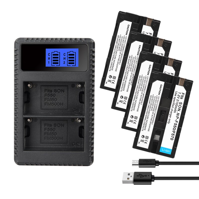 NP-F550 NP-F530 NP-F330 F570 bateria robić Sony CCD-SC55 TR818 TR3200 TR3300 F550 F570 F330 F970 F750 F770 F960 2100mah baterii: 1ładowarka 4Battyer