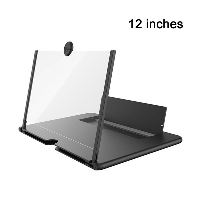 12 "skärm förstoringsglas 3d hd mobiltelefon justerbar vinkel förstoringsglas projektor skärm för filmer videor och spel - halkfri: A2