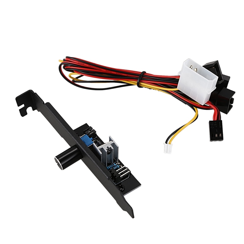 3 Kanalen Pc Cooler Cooling Fan Speed Controller Voor Cpu Case Hdd Vga Ventilator Voor Pci Temperatuurregeling Regelgeving 12V 3Pin