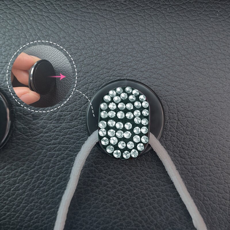 Crochet organisateur de voiture multifonction, cintre pour accessoires d&#39;intérieur de voiture, support de lunettes de soleil pour BMW, petit capot, accessoires en pâte: white