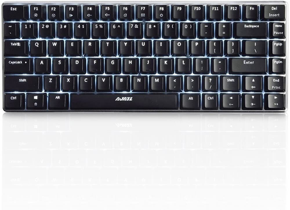 AK33 klawiatura mechaniczna niebieski czarny przełącznik 82-klucze podświetlana klawiatura do gier dla Laptop do gier PC profesjonalny zestaw gier dla combo