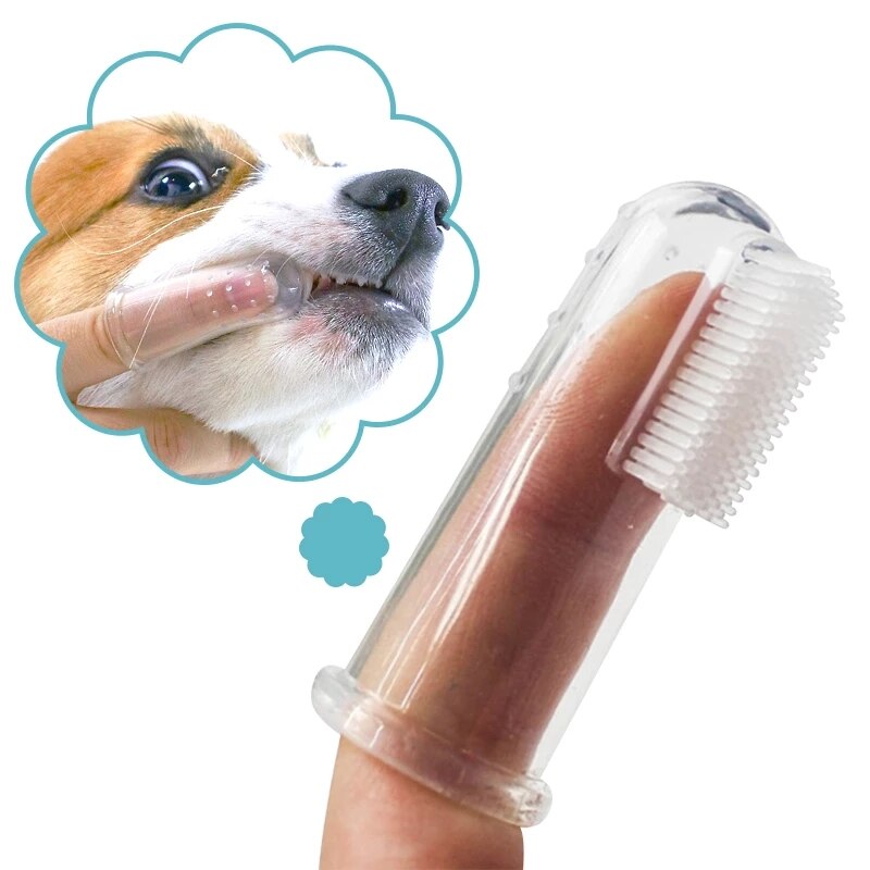 Super Zachte Huisdier Vinger Tandenborstel Teddy Hond Borstel Slechte Adem Tandsteen Tanden Care Tool Hond Kat Cleaning Silicagel Dierbenodigdheden borstel