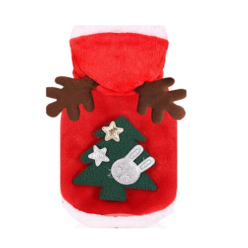 Christmas Party Jacket Coats Dog Clothes Santa Costume Pets Costume Small Dogs Cat Clothing Winter XS-XL: S
