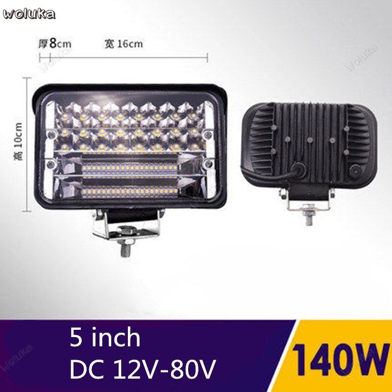 LED truck spotlight car 12V 24V super bright fog light reversing light tractor modified long strip spotlight CD50 Q04: I