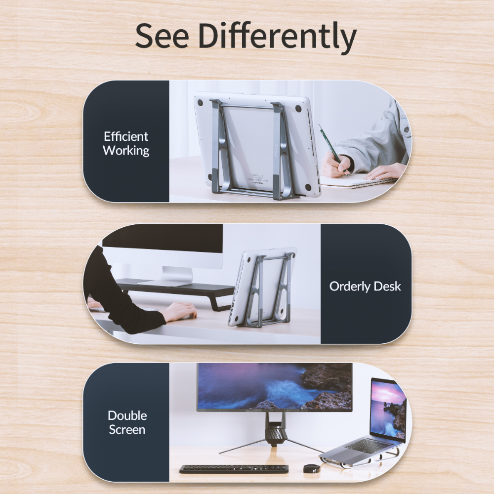 Orico Laptop Stand Monitor Standaard Draagbare Afneembare Computer Standaard Desktop Tablet Houder Voor 13-17.4 Inch Laptop Accessoires
