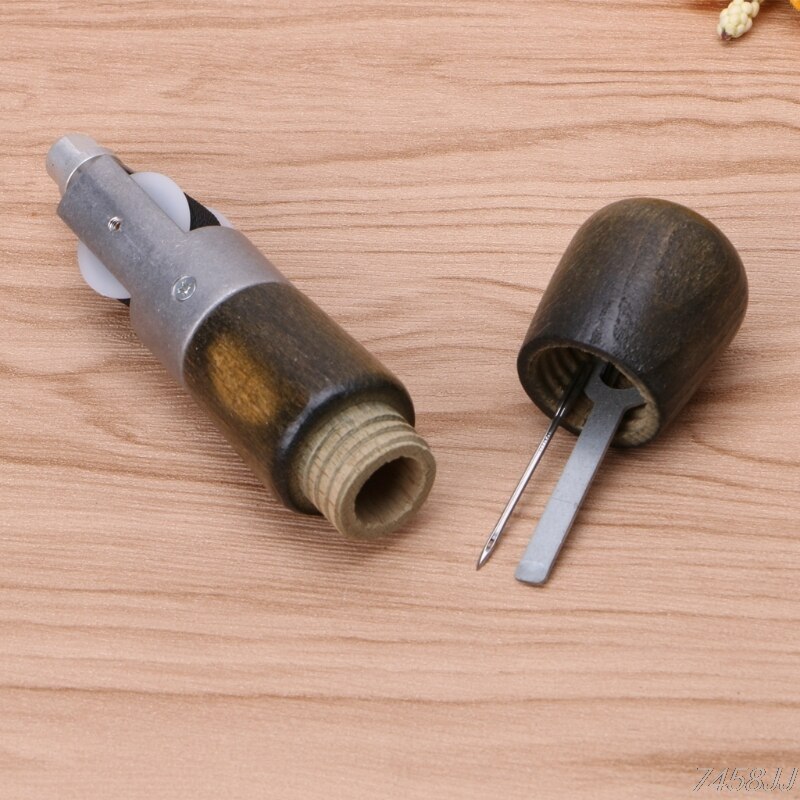Leathercraft Lock Stitch Sewing Awl Thread Kit Needles Stitch Leather Fabric