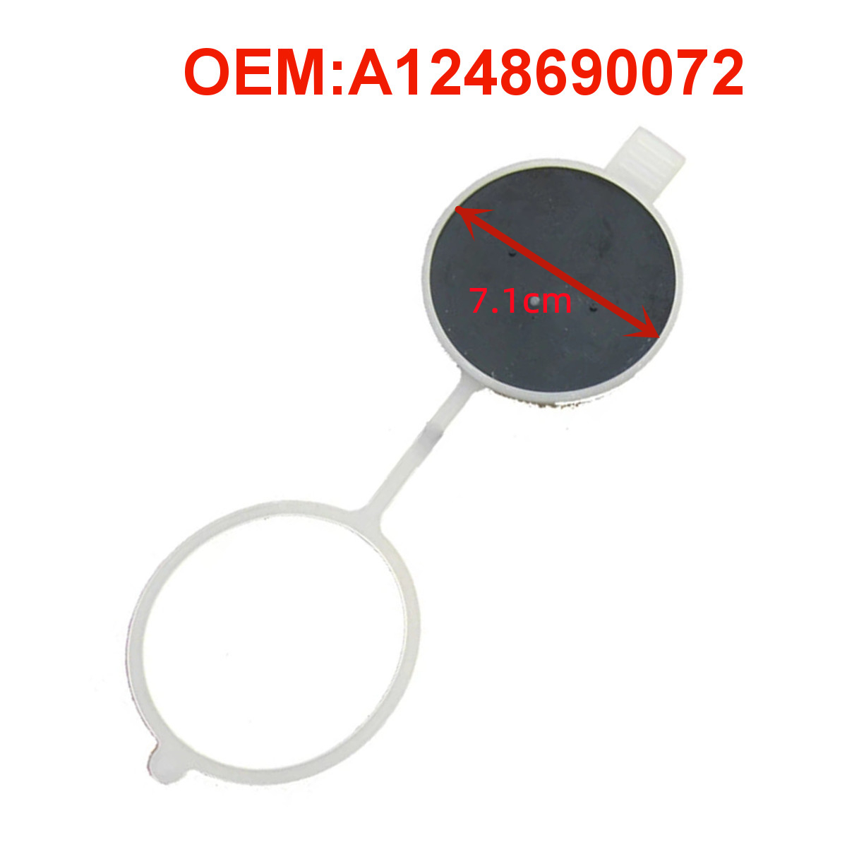 A 1248690072 Tapa del tanque del depósito de líquido limpiaparabrisas del coche A 1718690108 Para Mercedes-Benz W169 W220 W221 W636 W204 W166: Rojo
