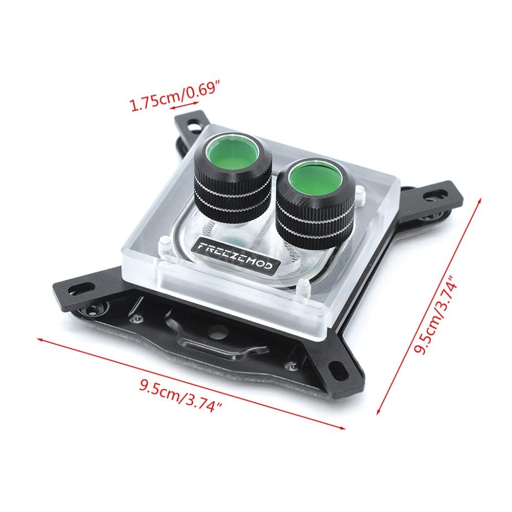 G1/4 Thread Waterblock Acrylic Copper Water Cooling Kits CPU PC Water Cooling Radiator Heatsink Block for 1150 1151 1155 1156