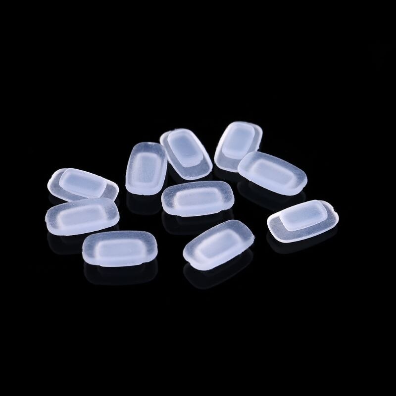 5 Paires/lot Inséré Silicone Carré Airbag Plaquettes Souples Sur Lunettes Lunettes À Fentes Accessoires
