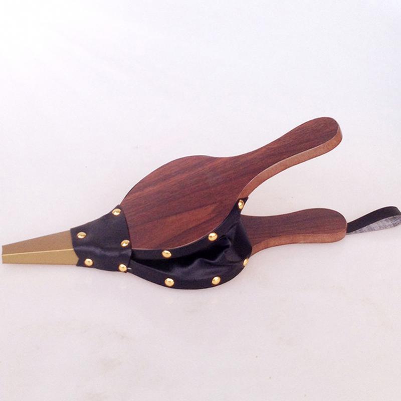 -vintage mini håndbælge mørkebrun pejs blæser traditionel komfur ild lighter blæser til hjemmet diy ildsted accesso