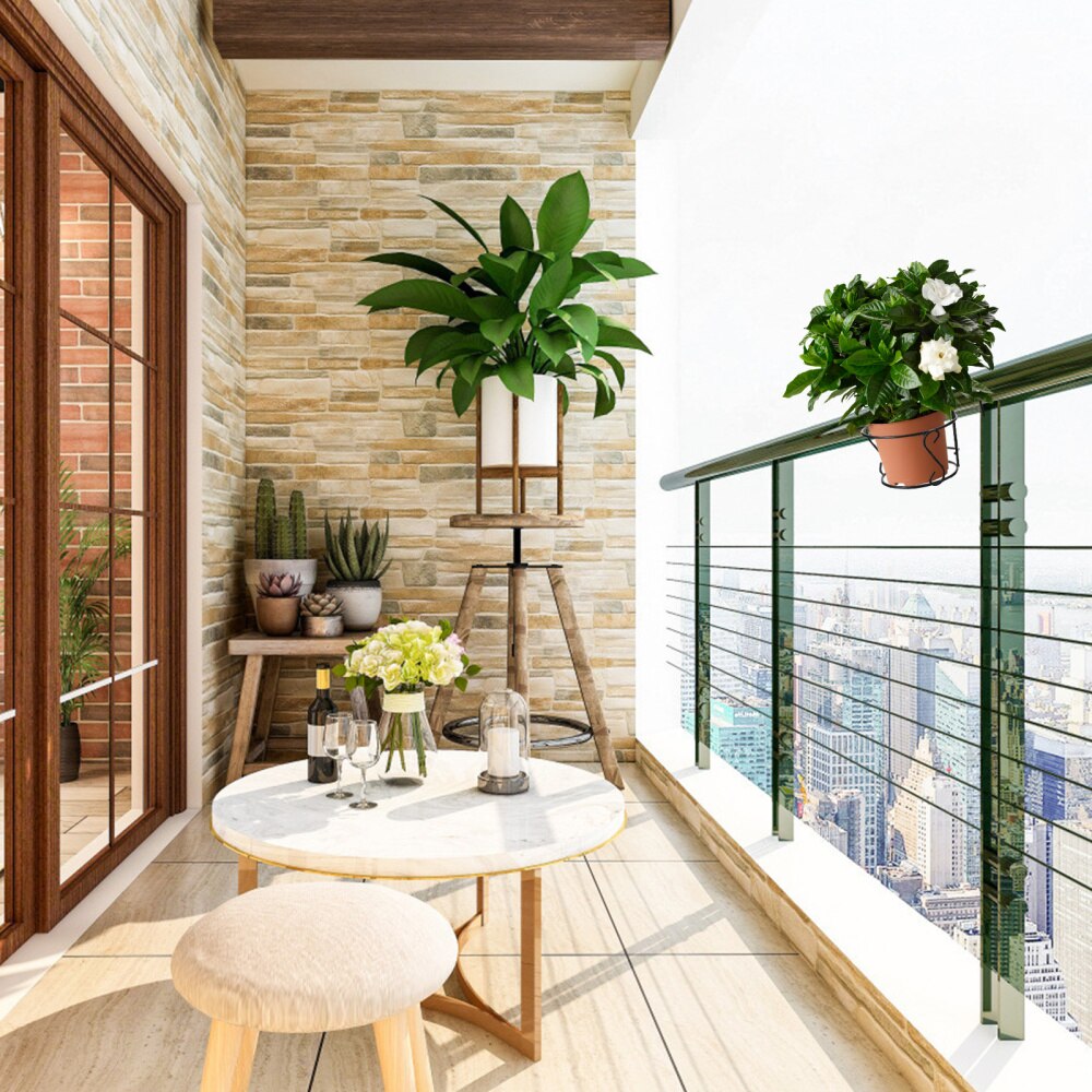 Wiszące wiaderko na kwiaty premia balkon ogród dekoracja domu doniczka