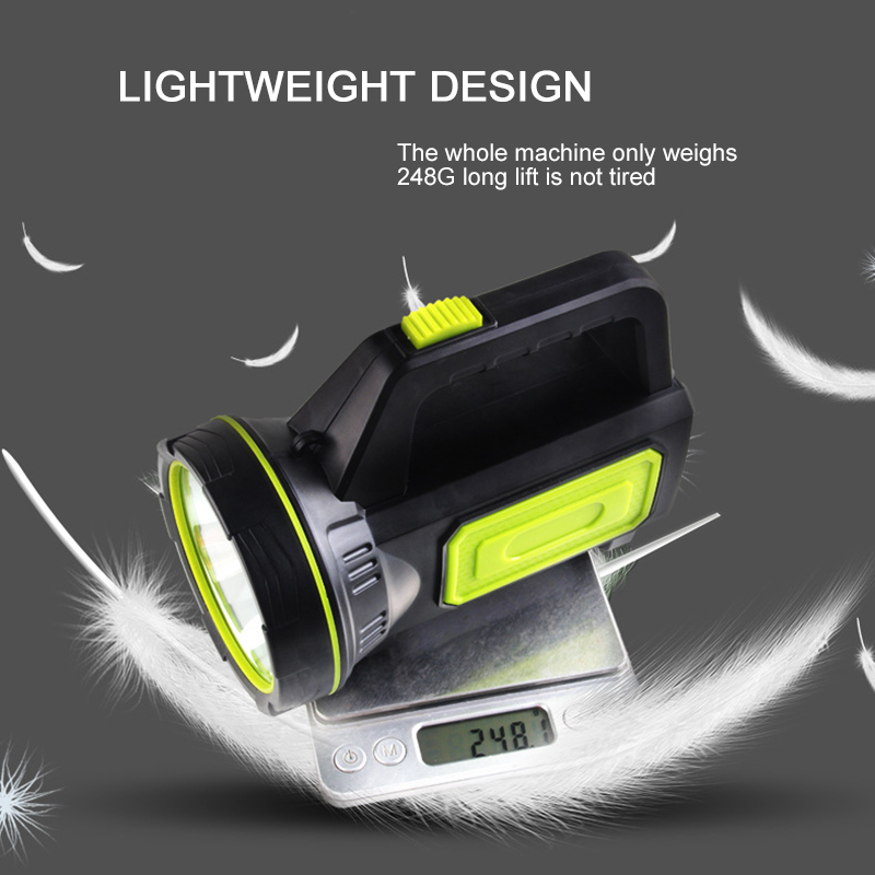 Handheld Licht Oplaadbare LED Zaklamp Spotlight Lantaarn Zoeklicht Handheld Draagbare Zaklamp Voor Outdoor Camping Reizen