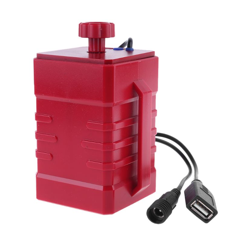 Diy 4X18650 26650 Li-Ion Batterij Box Storage Case Usb 5V Dc 16.8V Voeding: RED