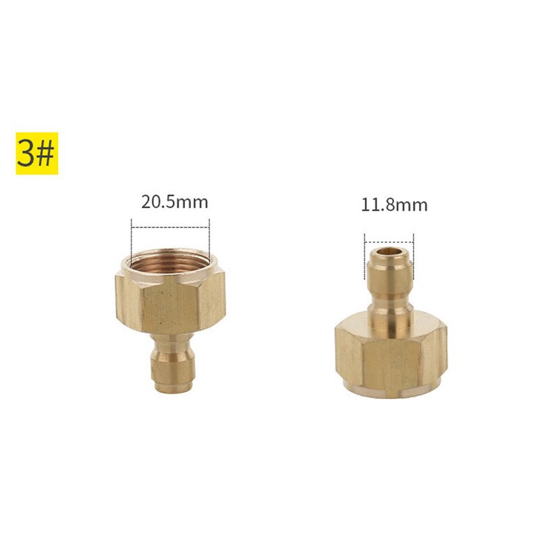 1/4 &quot;Quick Connect Koppler Adapter-Auto Sauber 1 ~ 14 # Waschen Druck Washer Anschluss für Schnelle Anschluss garten Schlauch Auto Washer: Gold
