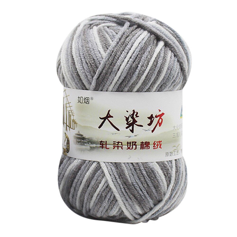 1PC Garn Winter Warme Milch Baumwolle Wolle Chunky Bunte Hand Stricken Baby Milch Baumwolle Häkeln Strickwaren Wolle Baumwolle Garn: G