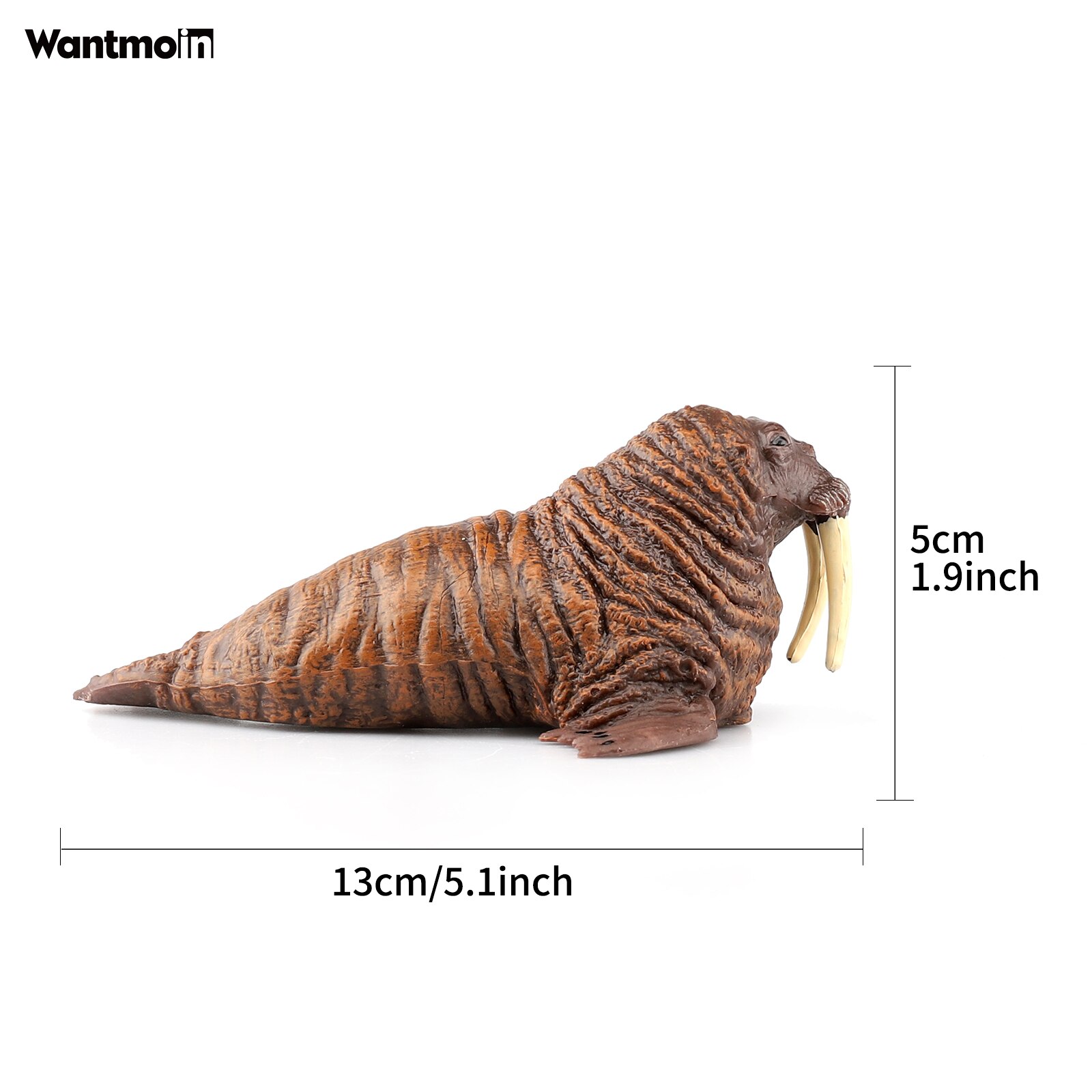 Wantmoin Polar Ocean Animals Simulation Walrus Manatee Sea Lion Seal Action Figures Sealife Marine Model Collection Static Toy