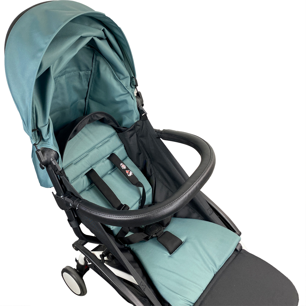 Kinderwagen treeplank en leer doek materiaal stuur kinderwagen accessoires voor Babyyoya Babytime kinderwagen bumper