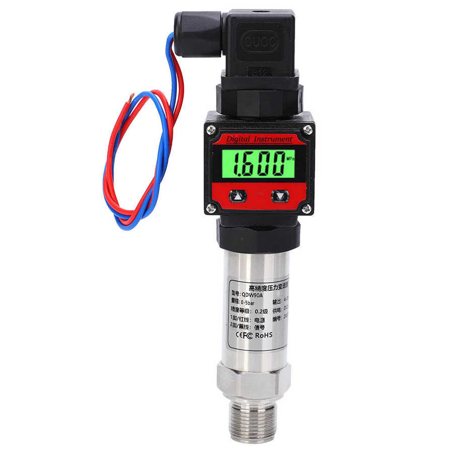 0-500/600/700/800Kpa Diffusion Silicon Pressure Transmitter Sensor With Digital LCD High Accuracy 24V DC 4-20mA