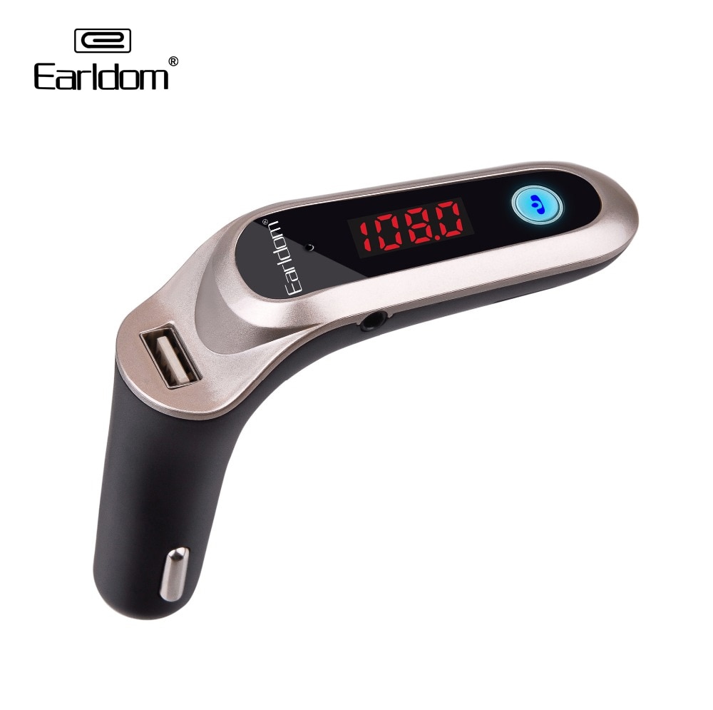 Earldom voiture FM Radio MP3 véhicule Bluetooth appel main libre carte SD disque USB jouer