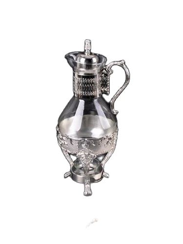 Silver Engraved Bottom Heater Silver Fondue Pot Urn Silver Turkish Tea Arab Ottoman Exotic East Tea Sets